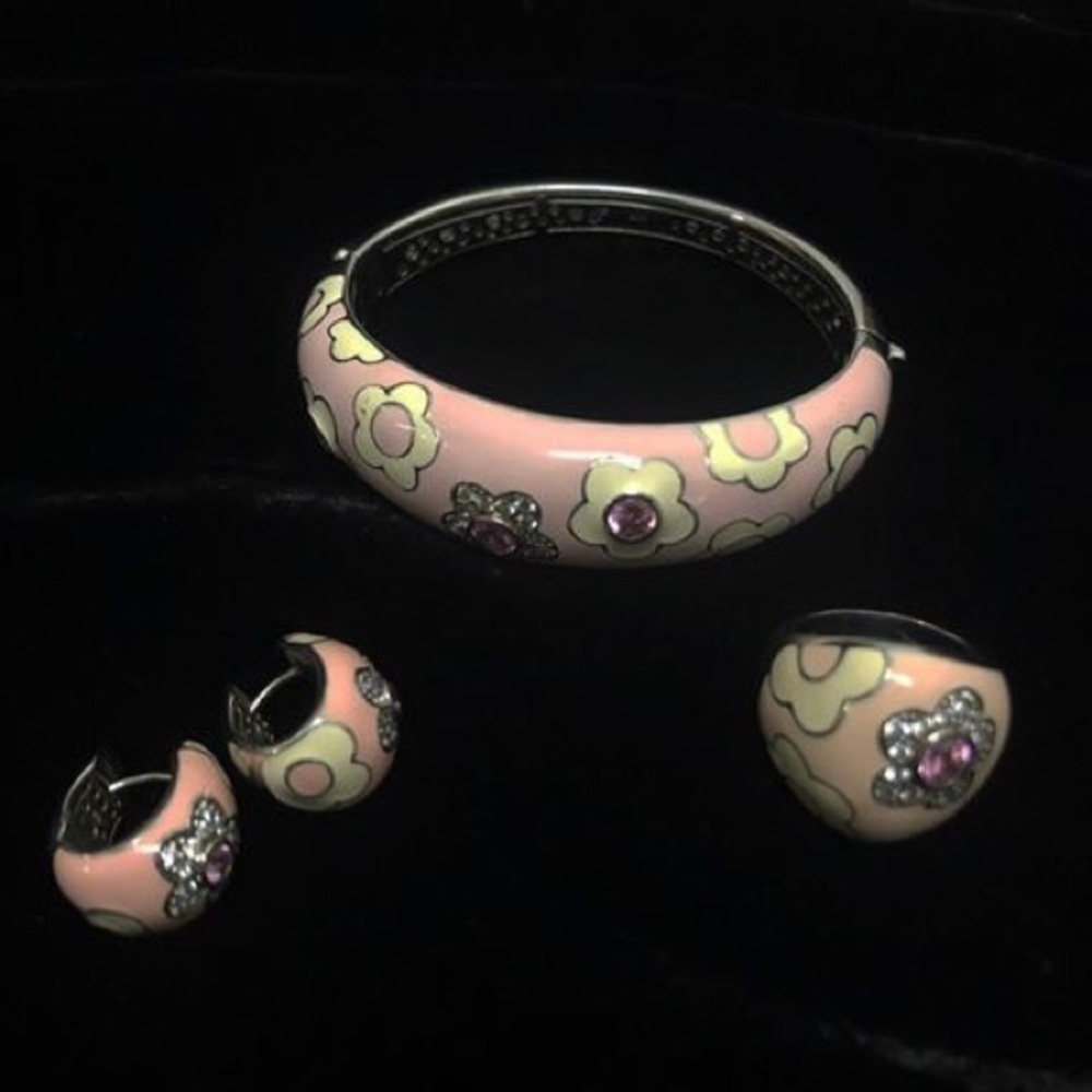 Belle Etoile set , silver .925 ring size 7